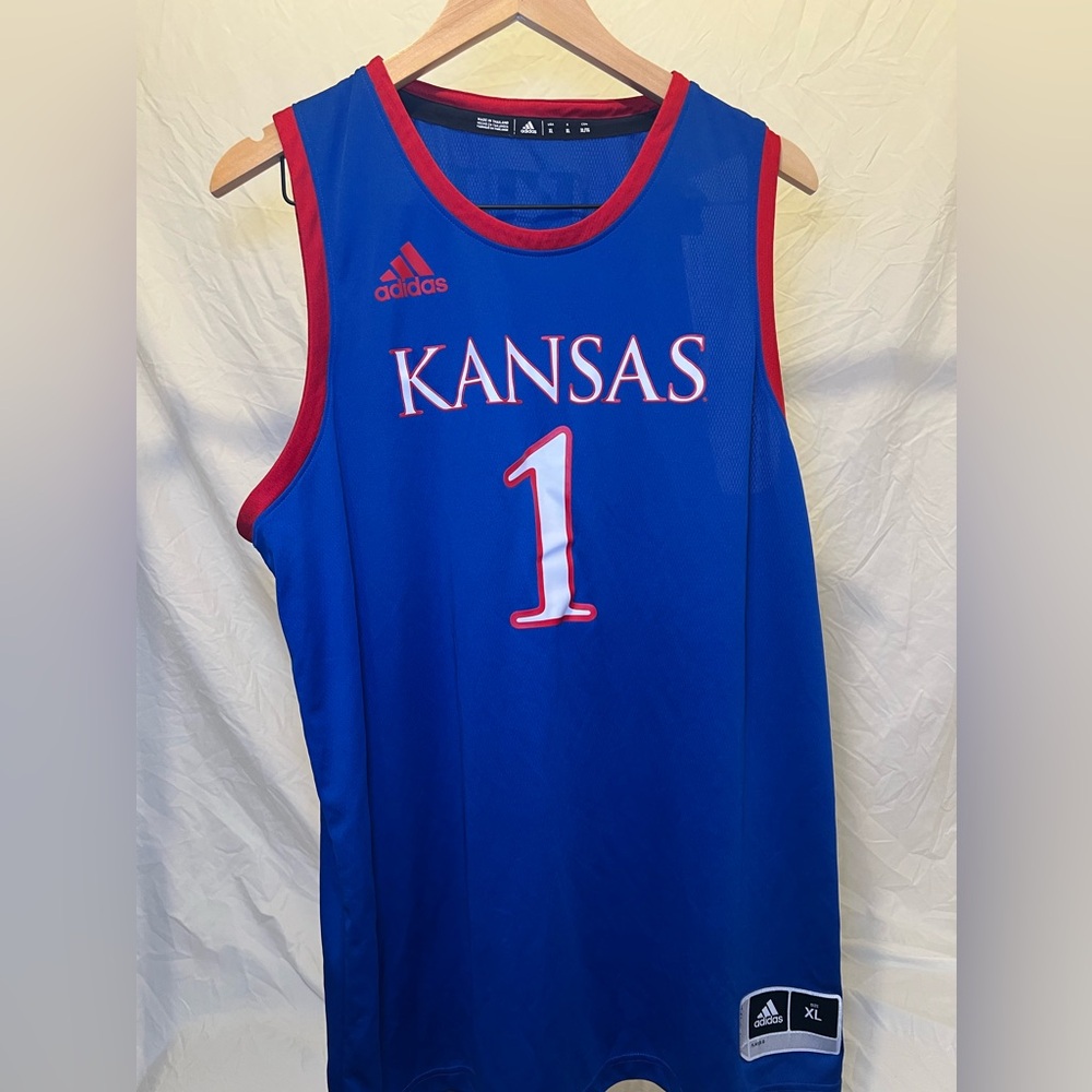 University of Kansas Adidas Basketball Jersey